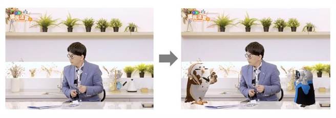 黄子佼与吉祥物的对话全靠后制完成，让他录制时必须强忍笑场。（三立提供）