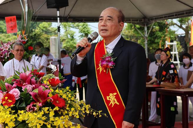 立法院前院長王金平表示近日將與侯友宜碰面，他會安排介紹南部幾位重要人士與會。（孫英哲攝）