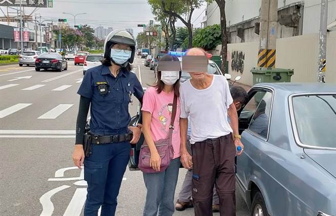 9旬翁开车迷航24小时，霸气说：「免惊」，坚持自己开车回家，警动用电眼苦追寻回。（警方提供／陈淑芬台中传真）