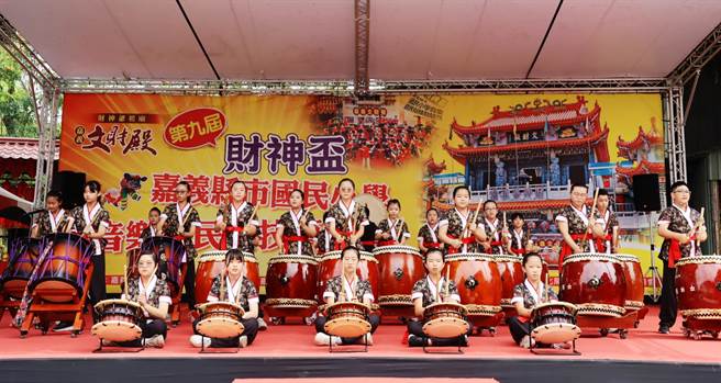 财神杯嘉义县市国民中小学音乐暨民俗技艺竞赛因疫情停办3年，今年復办，共51队报名。（吕妍庭摄）