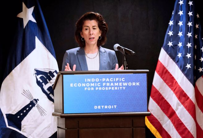 美商务部长雷蒙多：不会容忍中国封杀美光。(图/路透)