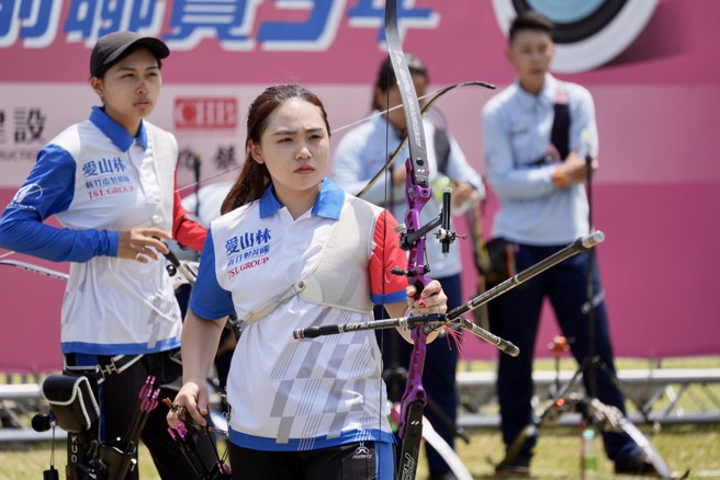 洪智禧。(中华企业射箭联赛提供)
