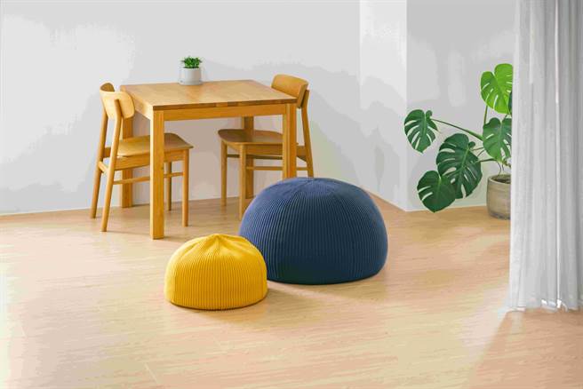 无印良品泡芙懒骨头沙发。（无印良品提供）