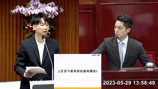 台北市长蒋万安喊出8年5万户社宅，4年任期则会完工7627户。（摘自台北市议会YouTube）