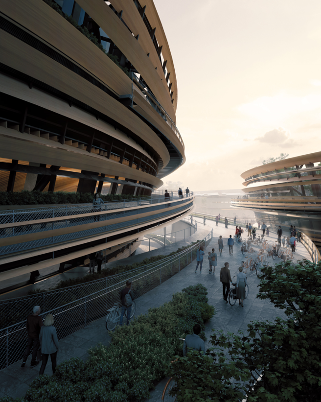 中市巨蛋体育馆兴建工程即日起至112年7月10日办理招标，欢迎国内外优秀营造团队投标。图为台中巨蛋完工模拟图。（图/台中市政府提供）