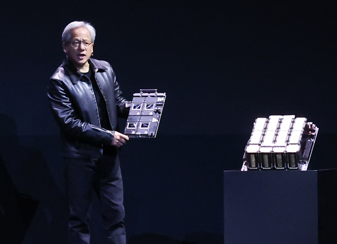 辉达执行长黄仁勋行程满檔。（图／陈俊吉摄影）