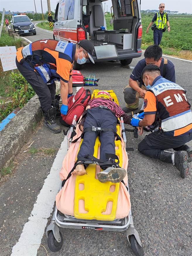 这2起车祸地点都在后壁区南81产业道路上，该道路路宽狭窄、会车不易。（读者提供／张毓翎台南传真）