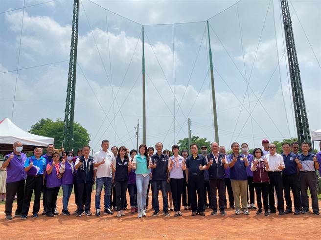 朴子市棒球场全新整建完成今启用，地方共界都来共襄盛举。（朴子市公所提供∕吕妍庭嘉义传真）