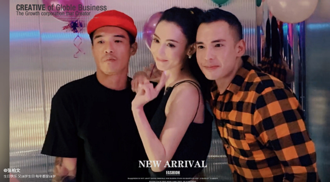 张柏芝有2个混血帅弟张豪龙（图左）和张柏文（图右）。（图／摘自张柏文抖音）