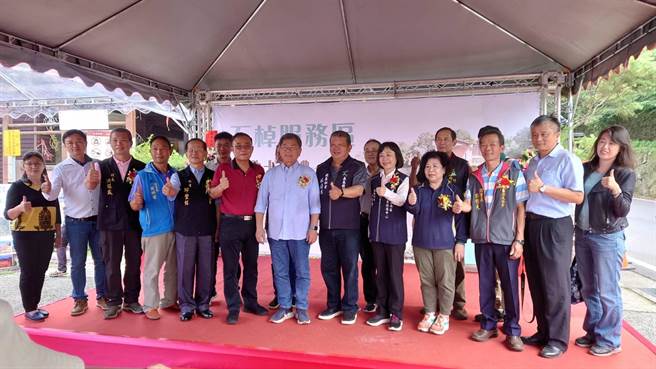 今吉时石棹服务区正式动土，预计将分4年时间，分期施作工程，投入金额约2亿元。（ 阿里山管理处提供∕吕妍庭嘉义传真）