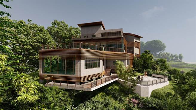 交通部观光局阿里山国家风景区管理处为持续优化阿里山石棹地区观光发展，规画将原有石棹资讯站，升级优化为复合式服务区，图为示意图。（ 阿里山管理处提供∕吕妍庭嘉义传真）