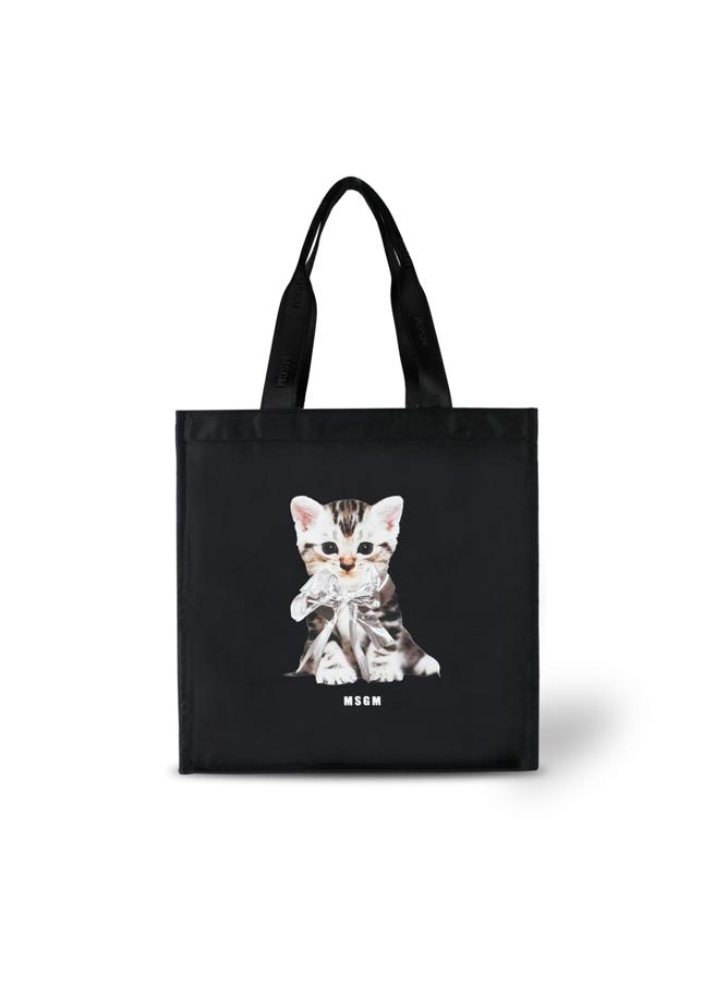 猫咪印花托特包，9800元。（MSGM提供）