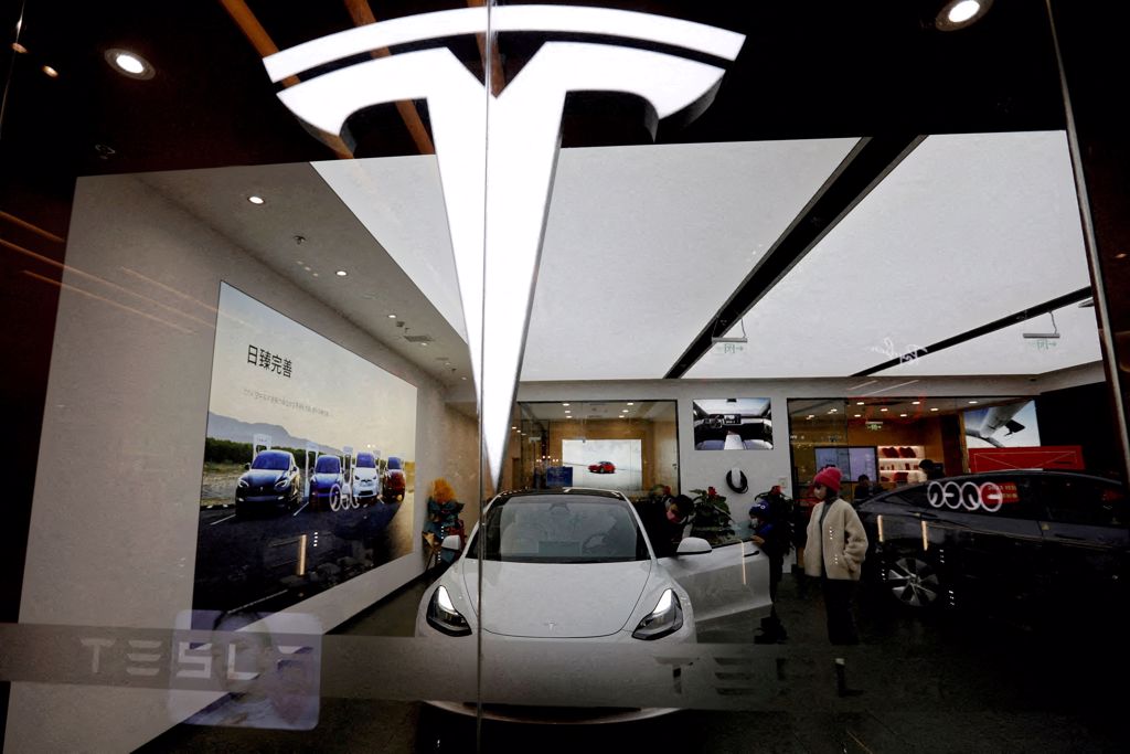 中国是特斯拉（Tesla）Model Y的最大市场，而马斯克（Elon Musk）今天访问中国，这是他3年来首次，凸显这个电车市场的重要性。（图/ 路透社）(photo:ChinaTimes)