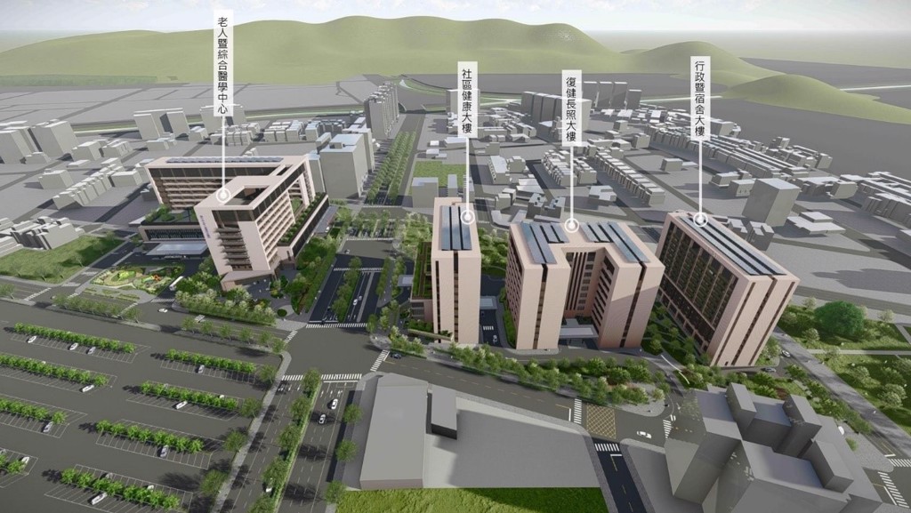 「台中市立綜合醫院」預計2025年底完工營運，區域住宅剛性需求大增。(太原YES提供)