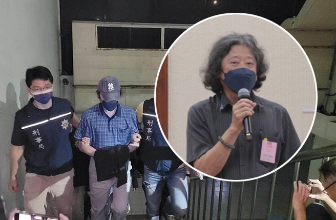 陈振坤晚间被移送北检复讯、3万元交保。(资料照、读者提供照片合成图)