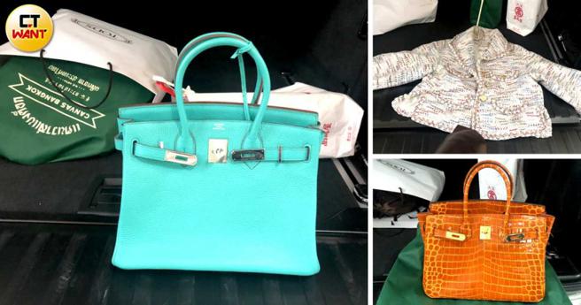  民眾开心以103万元标下含柏金包在内等7件精品，孰料竟都是假的。（图／翻摄画面）