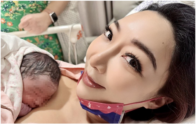 李宓否认化浓妆生女。（图／FB@李宓）