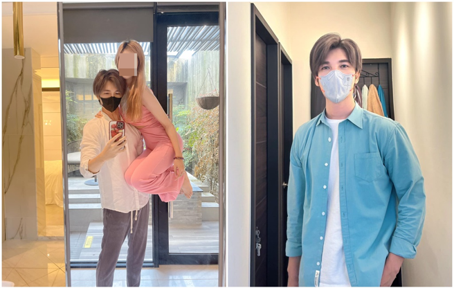 口罩男和老婆曾乐儿闹婚变。（图／FB@口罩男）