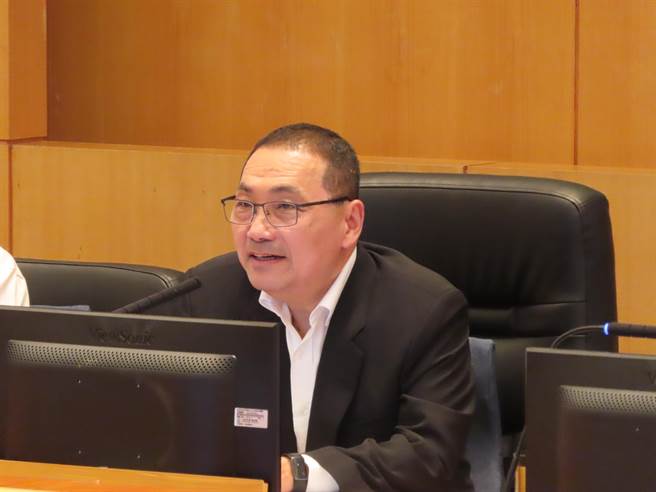 新北市长侯友宜今天拜会立法院国民党团，他表示，此行主要是感谢中央国民党立委过去帮忙。（叶德正摄）