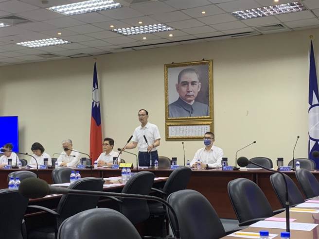 国民党主席朱立伦今在中常会上致词。（张薷摄）