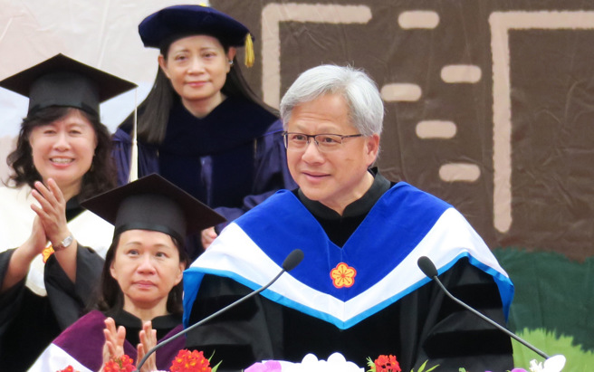 黄仁勋近日受邀到台大毕业典礼演讲，语带珠玑引发热议。（中时资料照／姚志平摄）