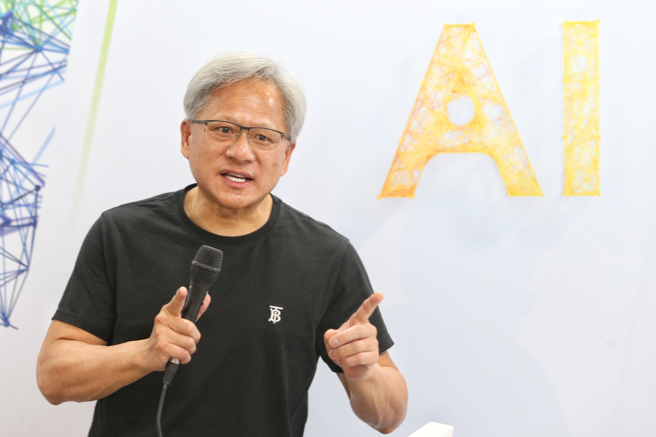 辉达执行长暨创办人黄仁勋。（资料照,杜宜谙摄）