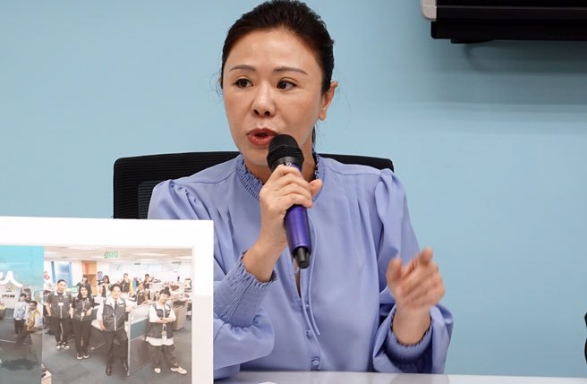 国民党台北市议员李彦秀1日针对民进党隐匿性平案发表看法，怒批民进党长期高举性平、高举维护女性权益的旗帜，但这次却成为加害者的角色，「民进党主席赖清德是否知情、到底是谁吃案？」（姚志平摄）