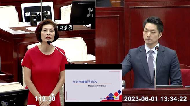 民进党前妇女部党工爆出于去年9月选举期间，遭外包厂商性骚扰。台北市长蒋万安强调，对于任何违反性平的言语、行为无法接受。（摘自台北市议会YouTube）