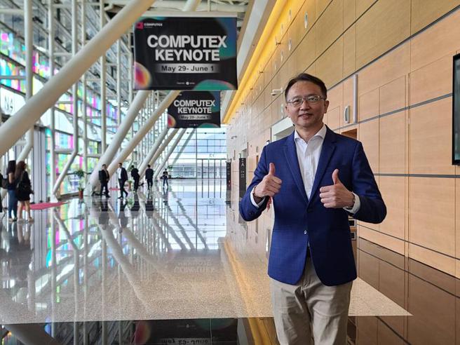 （宏碁董事长暨执行长陈俊圣1日出席COMPUTEX主题演讲。图／翁毓岚）