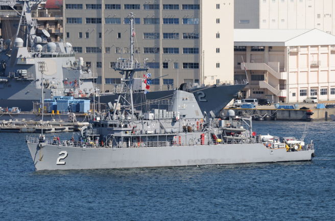 美军復仇者级扫雷舰资料照。(图/shutterstock)