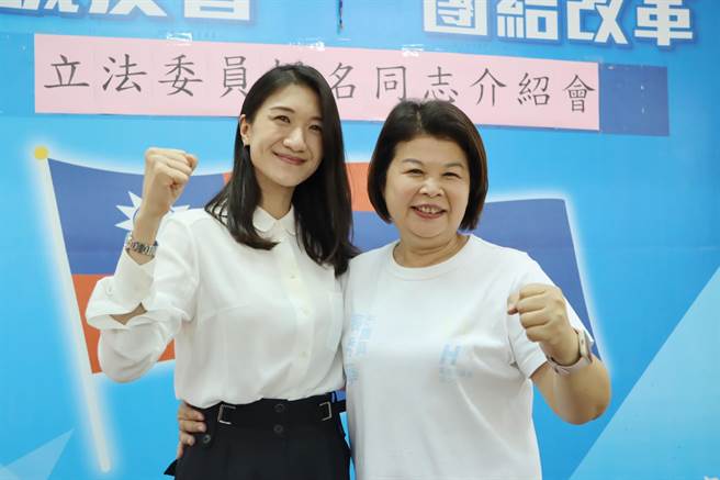 无党籍市议员戴寧也到场，强调她选人不选党，支持好人选，会力挺秀华姐。（吕妍庭摄）