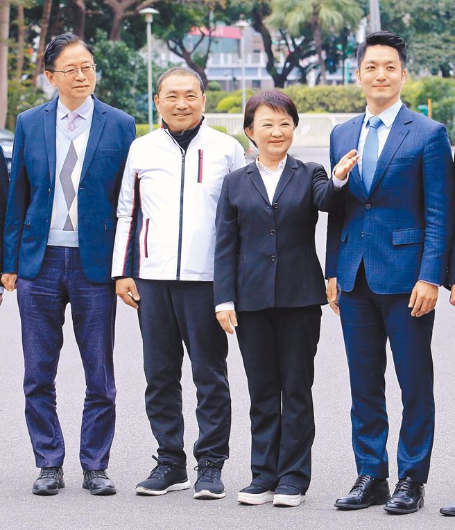 国民党籍六都首长：桃园市长张善政(左起)、新北市长侯友宜、台中市长卢秀燕、台北市长蒋万安。（本报资料照片）