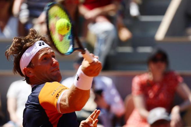 挪威好手鲁德连5年挺进法网男单32强。（路透）