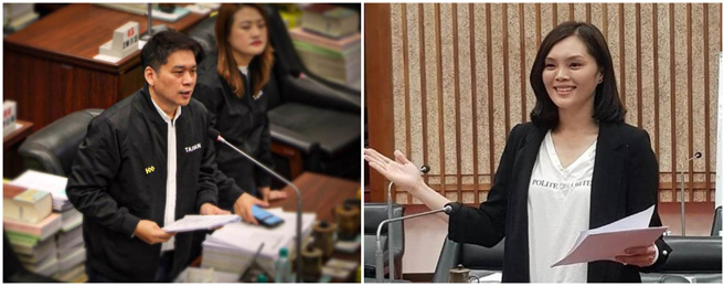 高雄市左楠区立委选举，国民党提名市议员李眉蓁（右图），将对上民进党徵召的市议员李柏毅（左图）。（本报资料照、李眉蓁脸书）