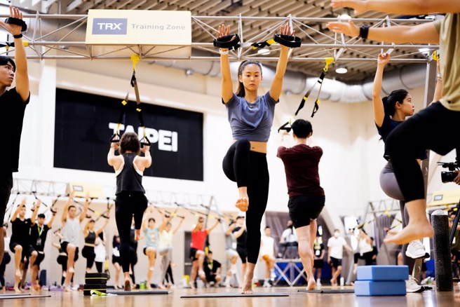 文姿云惊喜现身TRX Summit Taiwan。(主办单位提供)