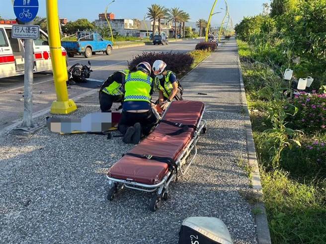 潘男头部重伤，现场失去生命迹象，送医仍宣告不治。（民眾提供）