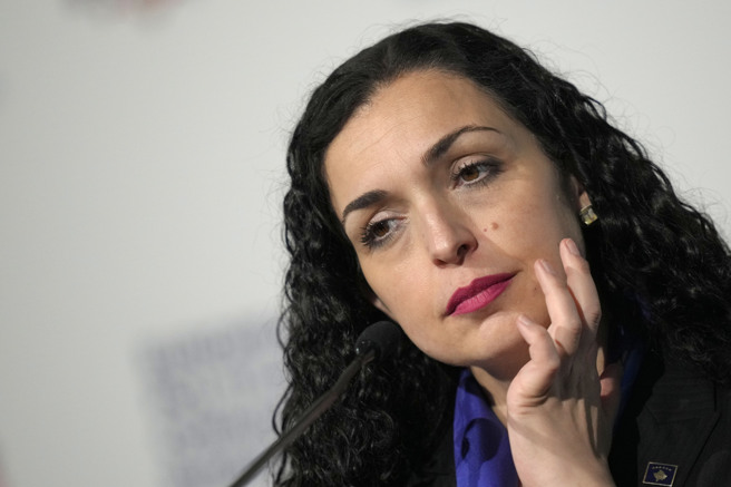 科索沃总统奥斯曼尼（Vjosa Osmani）。(图/美联社)