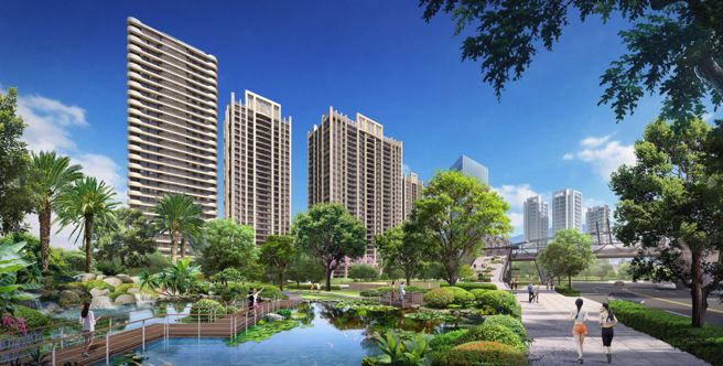 「都厅大院」买气领军双北房市，一次匯聚市政中心、科技园区、轨道交通以及水岸都会公园等多项重大利多。(图/甲山林 提供)