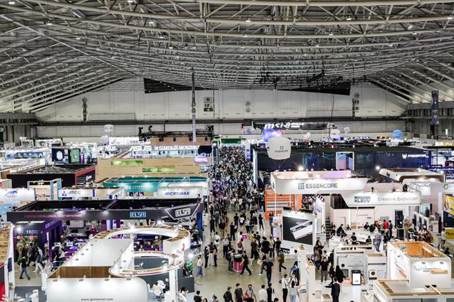 COMPUTEX重返荣耀，观展人次较疫情前成长12％。（图／贸协提供）