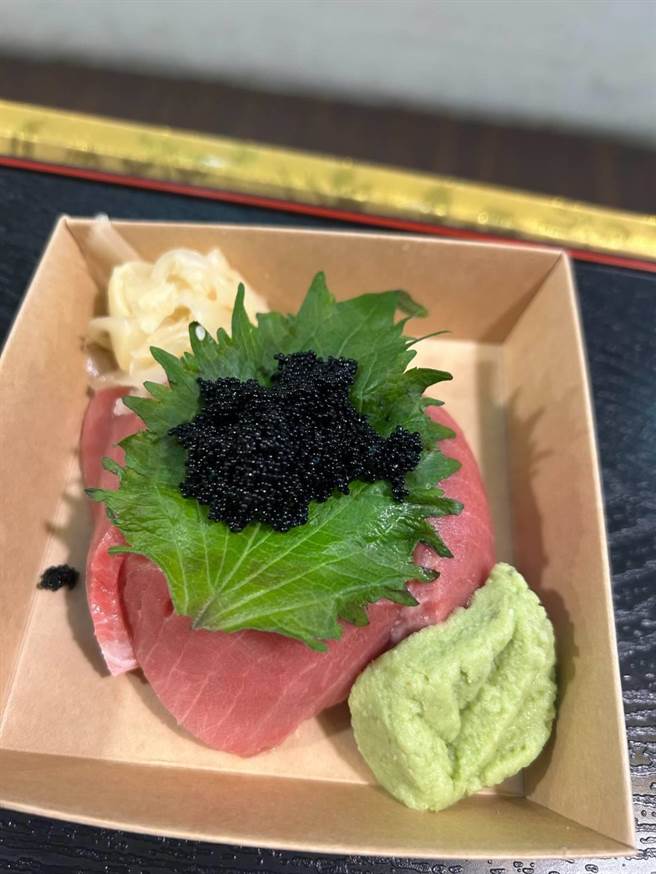 黑鲔鱼生鱼片。（北市产发局提供／张芷瑜台北传真）