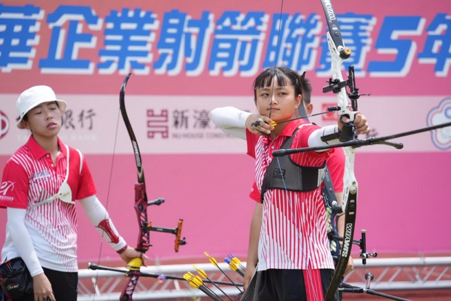 李采璇。(中华企业射箭联赛提供)