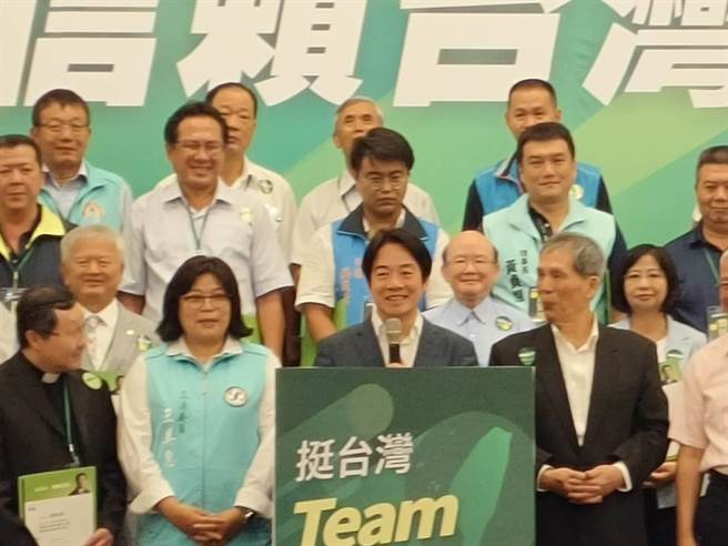 赖清德说，「信赖台湾之友会成立」的宗旨就是要「守护中华民国台湾」。（廖素慧摄）