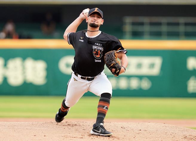 统一狮胜骑士主投6.2局仅失1分。（统一狮提供）