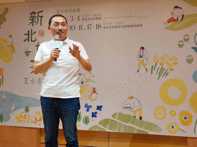 国民党总统参选人侯友宜表示，自由、人权是两岸之间应该追求的进步价值。（陈慰慈摄）