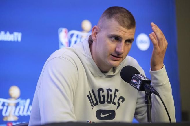 丹佛金块明星中锋约基奇。（美联社）