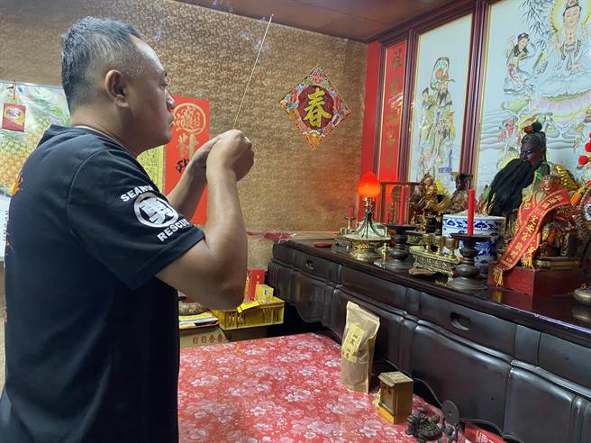 原来是福建省籍的尊王想念家乡味，指引潘宗佑开「福记」福建炒麵，才知是神尊私心想创立自己的品牌。（吴佩蓉摄）