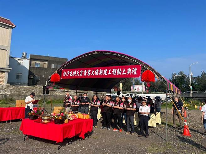 通霄镇白沙屯拱天宫斥资3.25亿元打造新的香客大楼。（庙方提供／李京升苗栗传真）