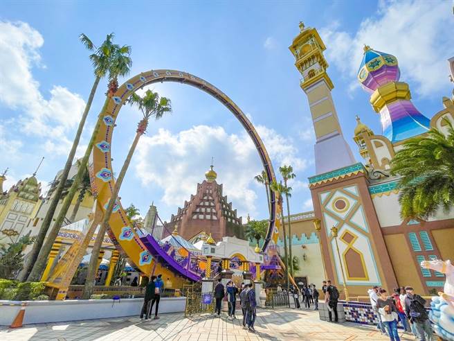 耗资数千万，六福村经典风火轮再现。（六福村提供）