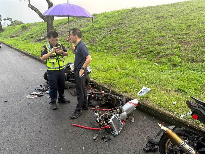 因雨临改出游行程，防汛道路试车酿2死。(警方提供)
