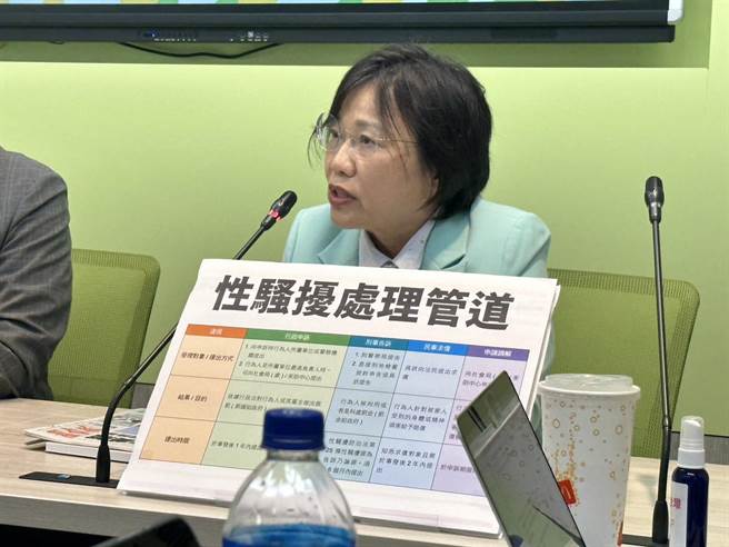 民进党立委刘世芳。（黄婉婷摄）